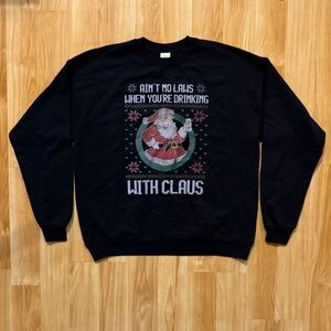 Christmas Sweater- Ain’t No Laws- size Large